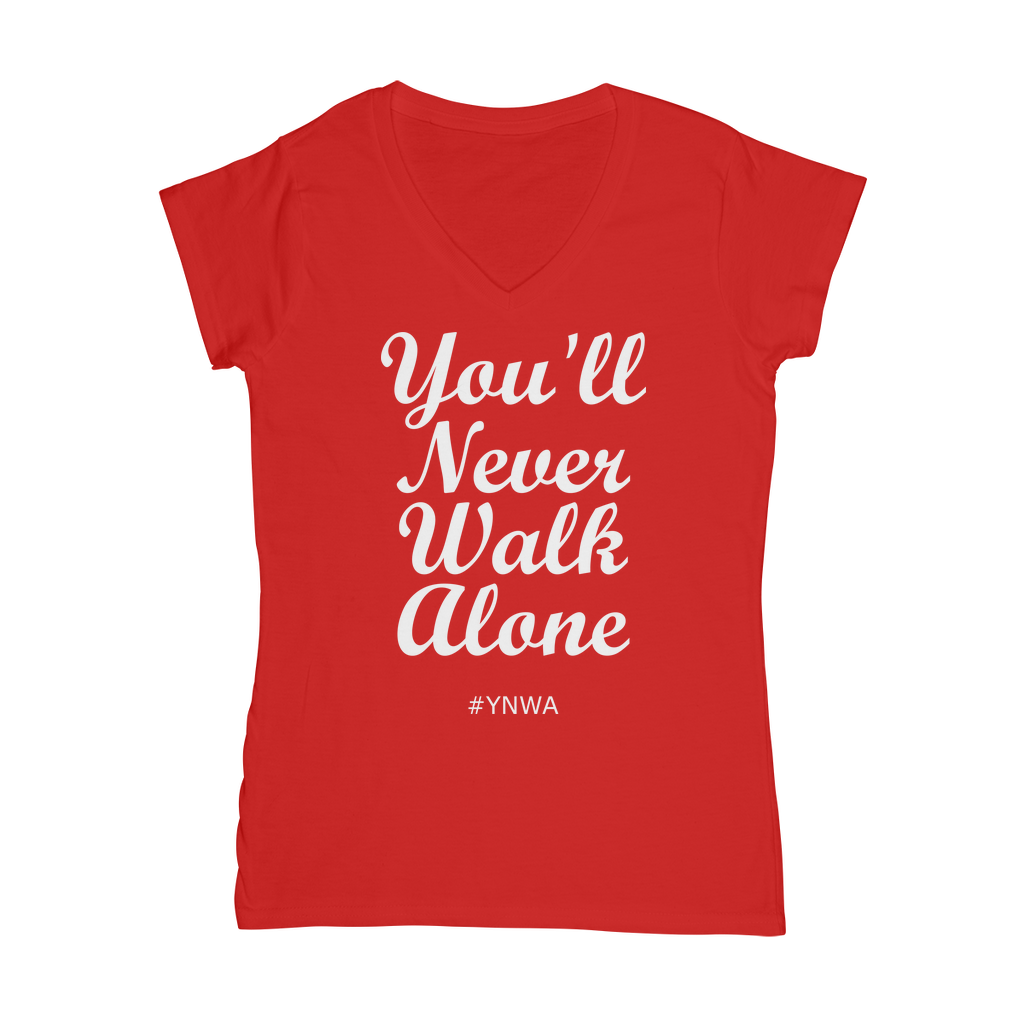 Stylish YNWA Ladies V-Neck Tee - Supporters Only