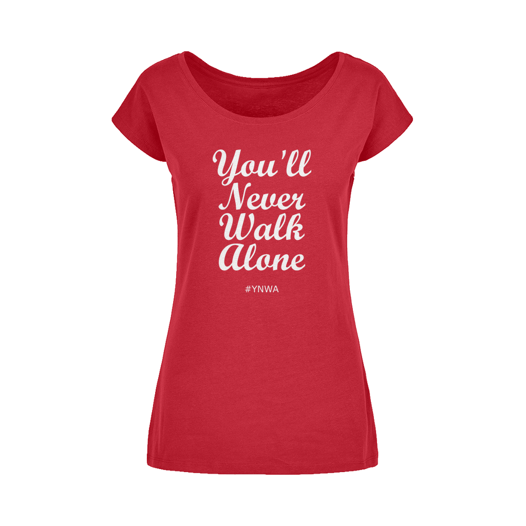 Stylish YNWA Lady Wide Neck T-Shirt - Supporters Only