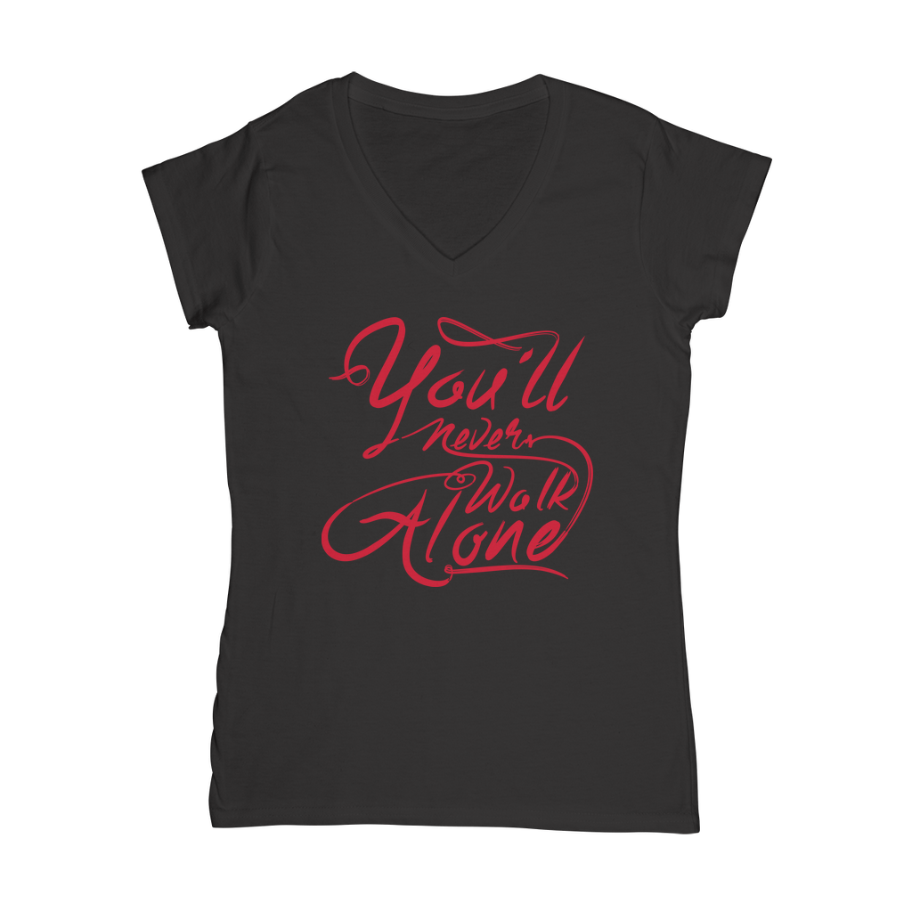 Chic V-Neck Women's Tee Delight - Supporters Only