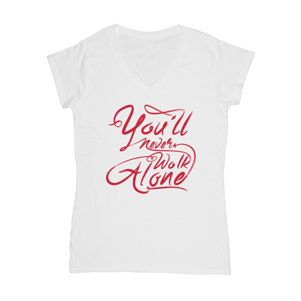 Chic V-Neck Women's Tee Delight - Supporters Only