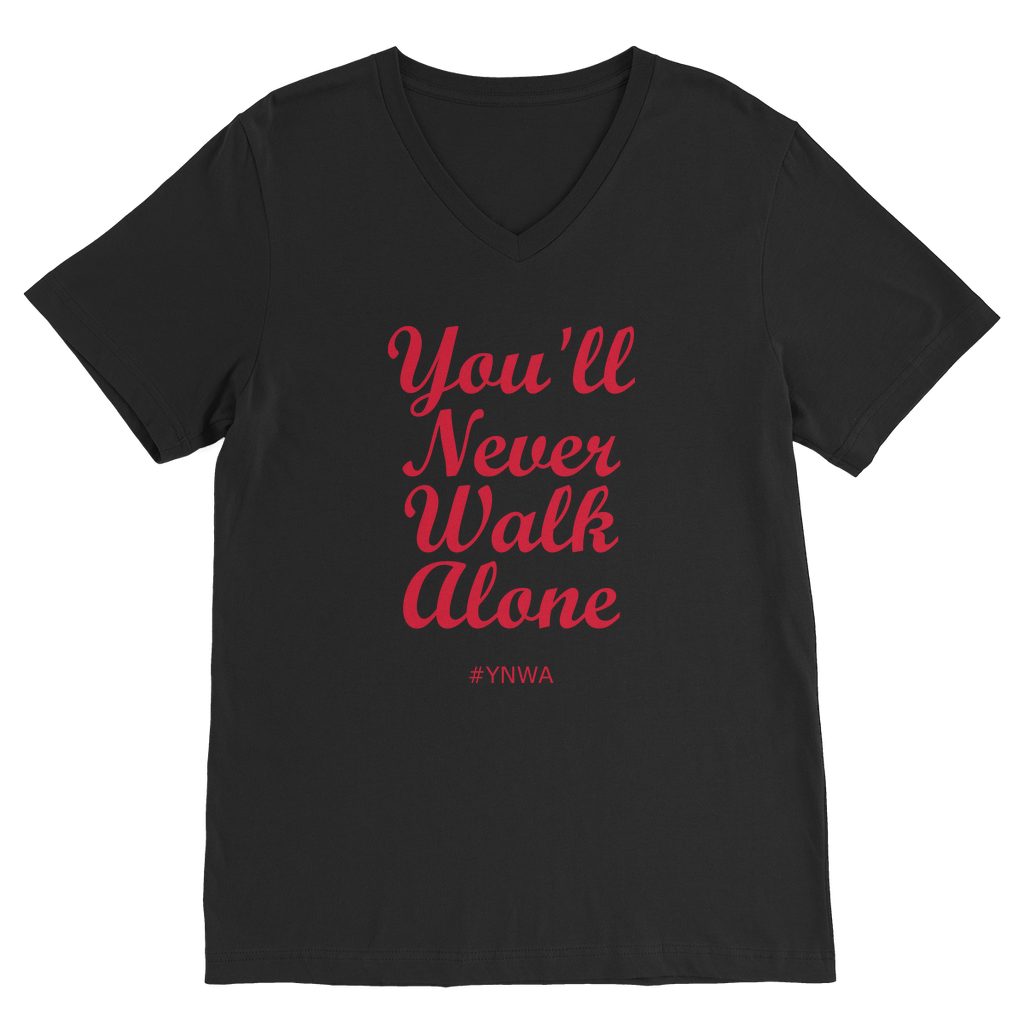 YNWA Stylish V-Neck T-Shirt - Supporters Only